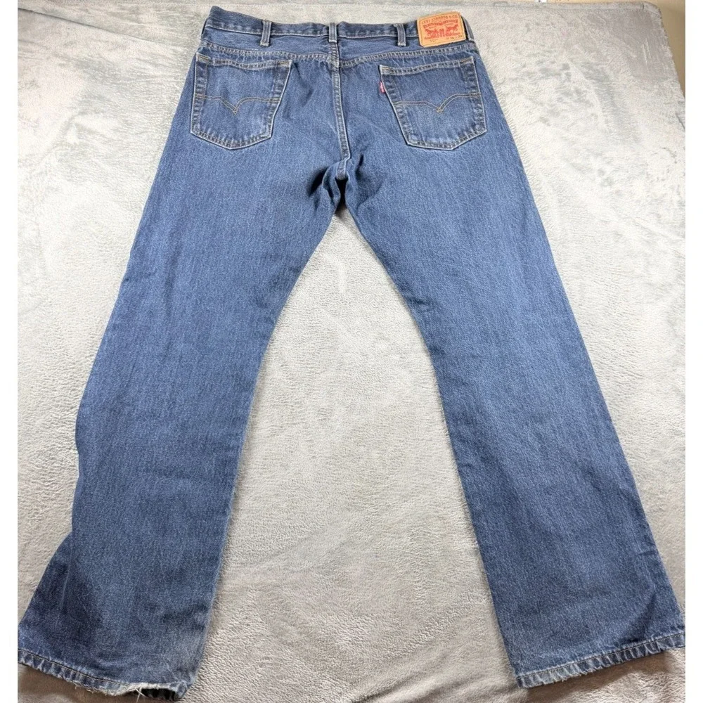 Vtg Levis 517 Boot Cut Jeans Mens 36x32 Blue Denim Red Tab